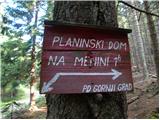 Črnivec - Dom na Menini planini